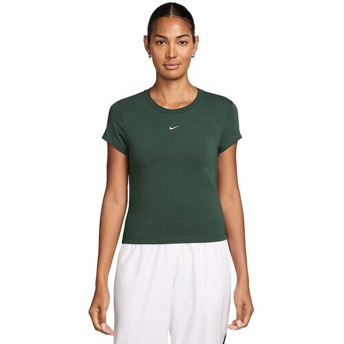 Nike Damen T-Shirt Sportswear Chill Knit dunkelgrün S W