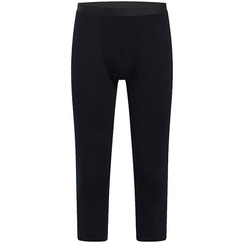 ODLO Herren Hose Merino 200 3/4 schwarz XL M