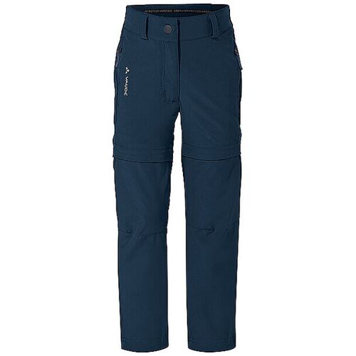 VAUDE Kinder Wanderhose Slim Fit Zip-Off dunkelblau 134-140 B