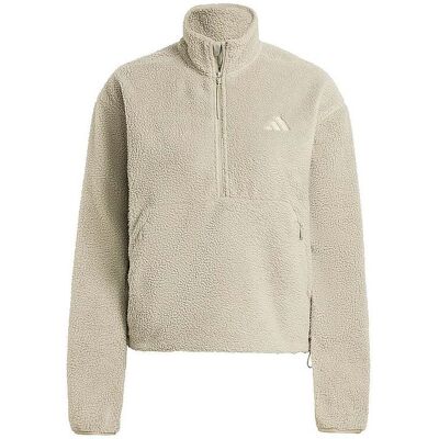 Adidas Damen Sweater Fleece olive S W Adidas Damen Sweater Fleece olive S W