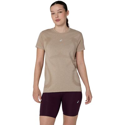 ASICS Damen Laufshirt Road Seamless camel M W ASICS Damen Laufshirt Road Seamless camel M W
