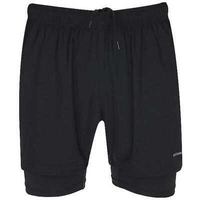 Endurance Kros 2-in-1 Shorts - Sportlich, Schnell Trocknend, Schwarz Endurance Kros 2-in-1 Shorts - Sportlich, Schnell Trocknend, Schwarz