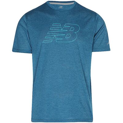 NEW BALANCE Herren Laufshirt RC Essential Graphic blau XL M NEW BALANCE Herren Laufshirt RC Essential Graphic blau XL M