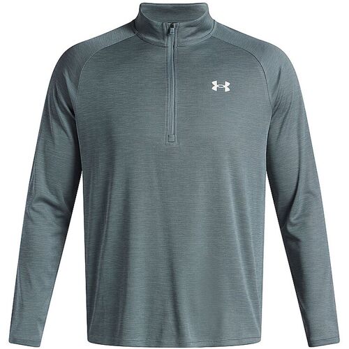 UNDER ARMOUR Herren Fitnessshirt UA Tech™ Textured ½ Zip petrol S M