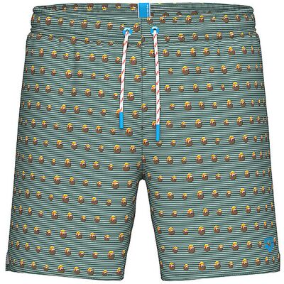 ARENA Herren Badeshorts Beach Boxer Allover dunkelgrün XL M ARENA Herren Badeshorts Beach Boxer Allover dunkelgrün XL M