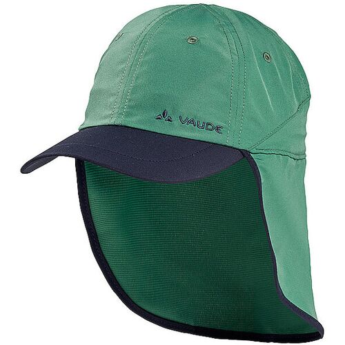 VAUDE Kinder Kappe Sahara IV mit Nackenschutz dunkelgrün M B