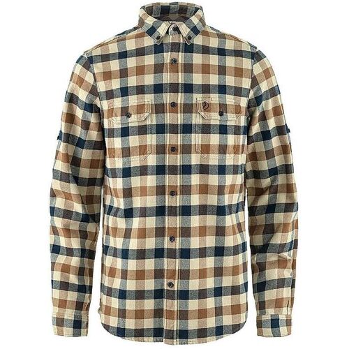 FJÄLLRÄVEN Herren Flanellhemd Skog senf XL M