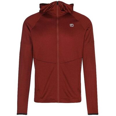 ORTOVOX Herren Fleecejacke Light Grid Hoodie dunkelrot M M ORTOVOX Herren Fleecejacke Light Grid Hoodie dunkelrot M M