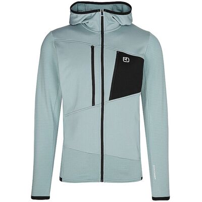 ORTOVOX Herren Fleecejacke Grid Hoodie hellblau M M ORTOVOX Herren Fleecejacke Grid Hoodie hellblau M M
