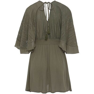 LASCANA Damen Strandkleid olive 34 W LASCANA Damen Strandkleid olive 34 W