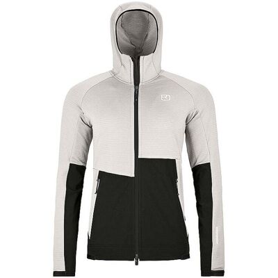 ORTOVOX Damen Fleecejacke Rib Hoodie creme S W ORTOVOX Damen Fleecejacke Rib Hoodie creme S W