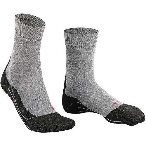 FALKE Damen Trekking Socken TK5 Light Grey grau 37/38 W