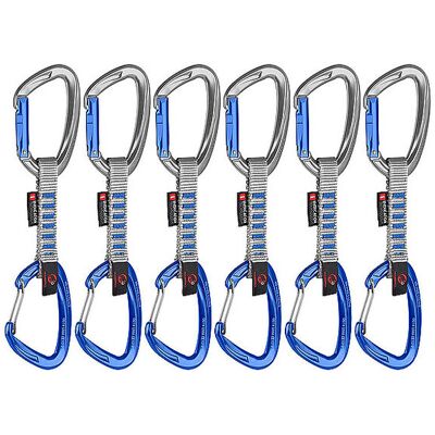 MAMMUT 6er Pack Crag Keylock Wire 10 cm Indicator Express Set silber B MAMMUT 6er Pack Crag Keylock Wire 10 cm Indicator Express Set silber B