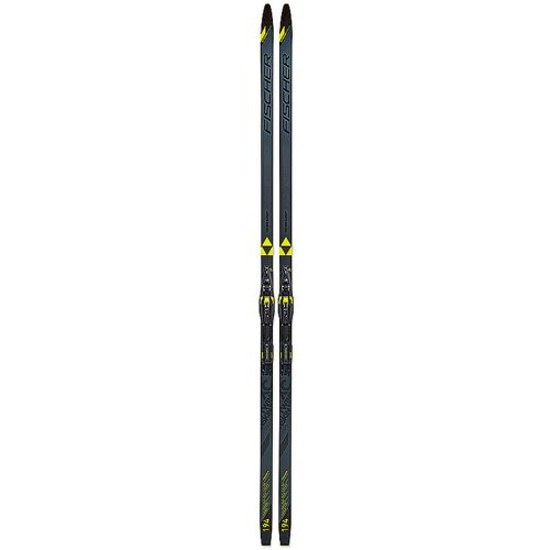 FISCHER Langlaufski Set Classic Twin Skin Superlite Stiff EF + BDG Control Step-In schwarz 194 B