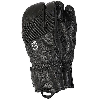 ORTOVOX Herren Handschuhe Full Leather 3 Finger schwarz L M ORTOVOX Herren Handschuhe Full Leather 3 Finger schwarz L M