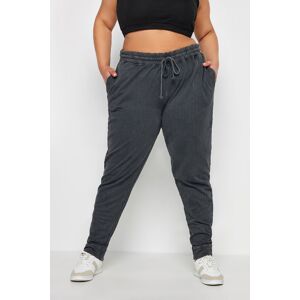 Yours – Jogginghose In Anthrazit Mit Acidwaschung, Große Größen Für Damen, Yours 58-60