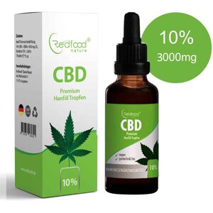 Redfood24 CBD ÖL 10 % Vollspektrum Hanf Öl 30ml