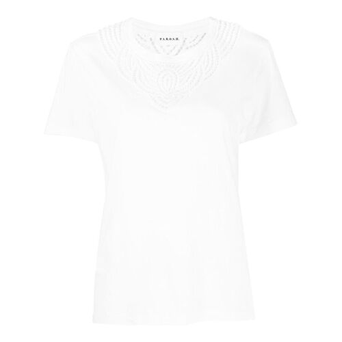 P.A.R.O.S.H. Gehäkeltes T-Shirt - Weiß Female regular