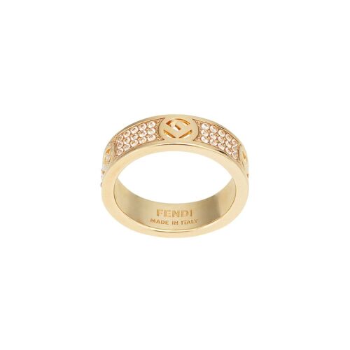 Fendi Ring mit Kristallmonogramm - Gold Male regular
