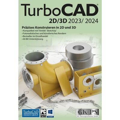 TurboCAD 2023/2024 2D/3D CAD-Software - Vollständiges Zeichnen & Rendering TurboCAD 2023/2024 2D/3D CAD-Software - Vollständiges Zeichnen & Rendering