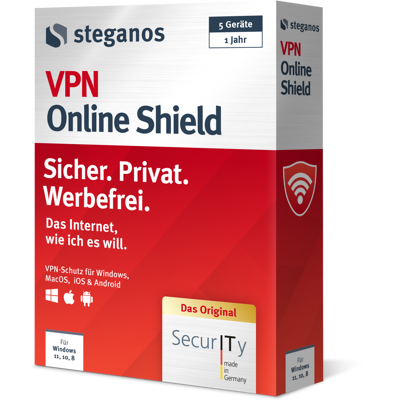 Steganos VPN 2024 - Datenschutz & Sicherheit - VPN-Software Steganos VPN 2024 - Datenschutz & Sicherheit - VPN-Software