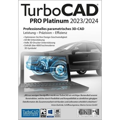 TurboCAD PRO Platinum 2023/2024 - CAD-Software TurboCAD PRO Platinum 2023/2024 - CAD-Software