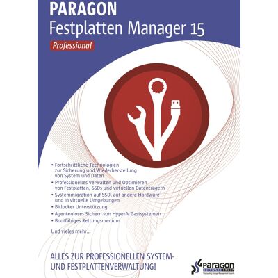 Paragon Festplatten Manager 15 Professional - Systemverwaltung-Software Paragon Festplatten Manager 15 Professional - Systemverwaltung-Software