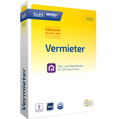 Buhl Data Service - WISO Vermieter 2022 - Windows - software Buhl Data Service - WISO Vermieter 2022 - Windows - software