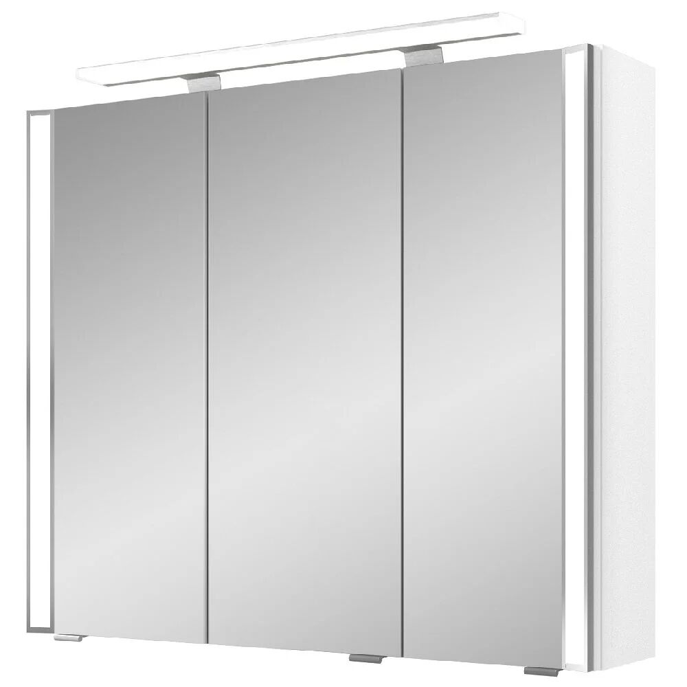 Pelipal S26 Spiegelschrank mit seitl. LED Lichtprofil 80 x 17 x 70 cm, Modul unten