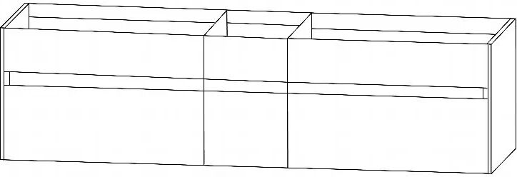 Puris Unique Waschtischunterschrank 172 x 49,2 cm grifflos, LED Beleuchtung, Ablage rechts