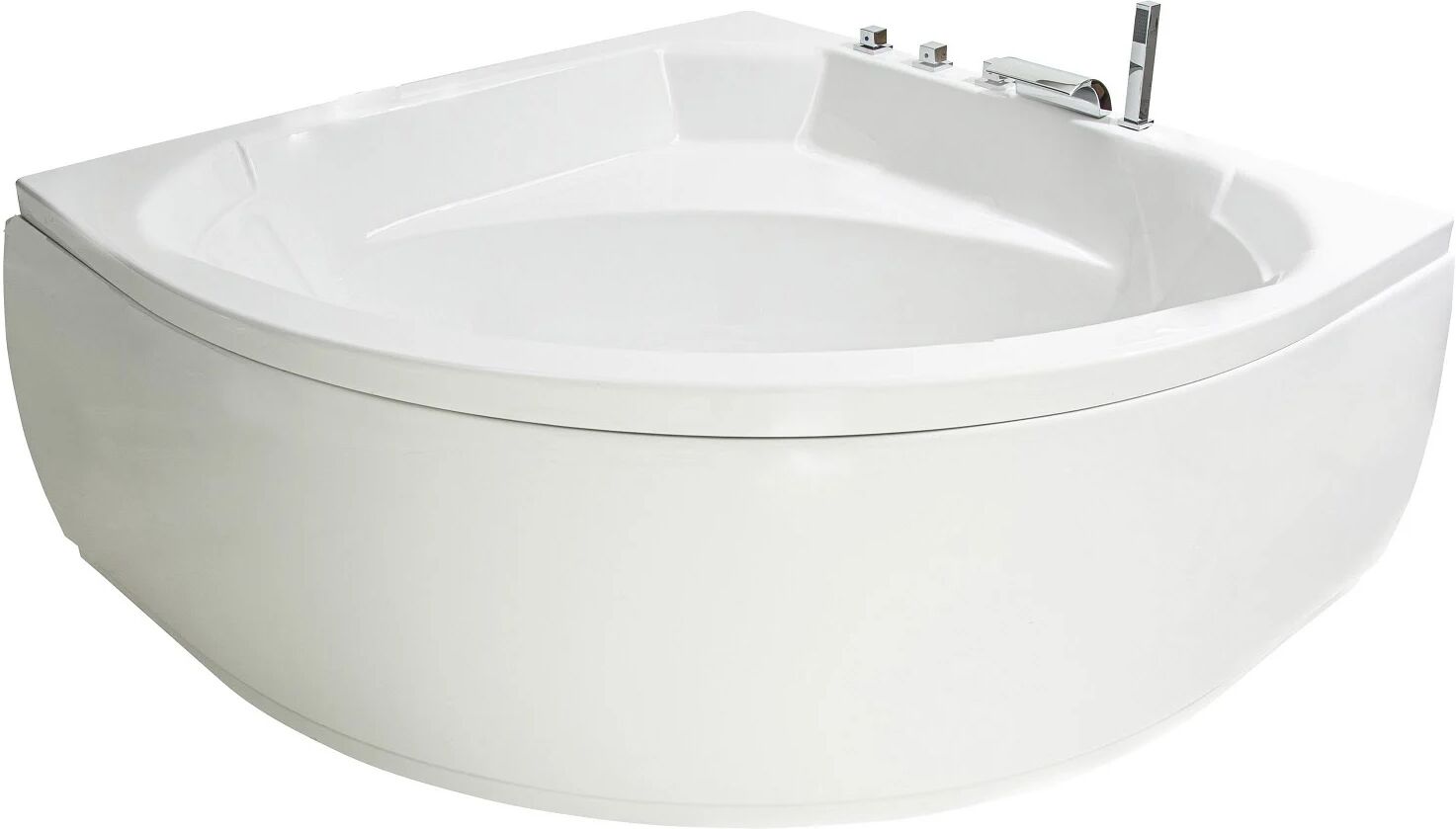 Caribia Apollo Badewanne 155 x 155 cm mit Schürze