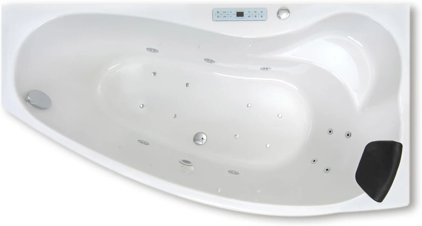 Caribia Mini Corner Premium Whirlpool 160 x 90 cm ohne Schürze, für Ecke rechts