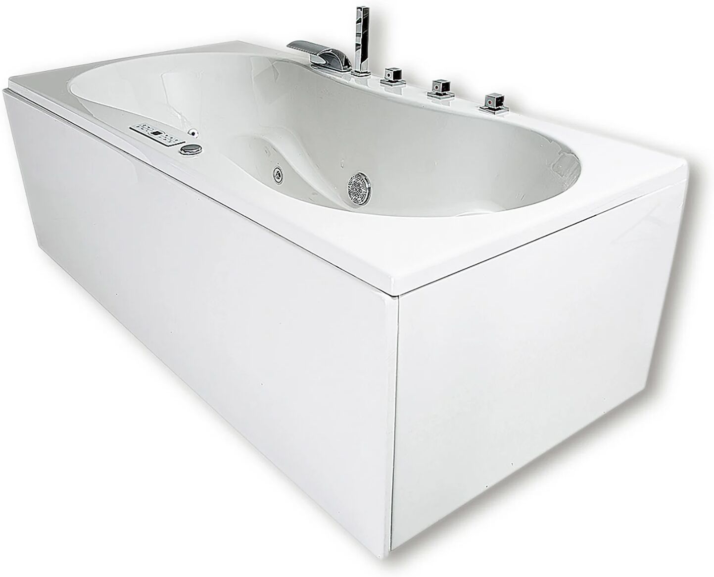 Caribia Trento Premium Whirlpool 190 x 90 cm mit Schürze