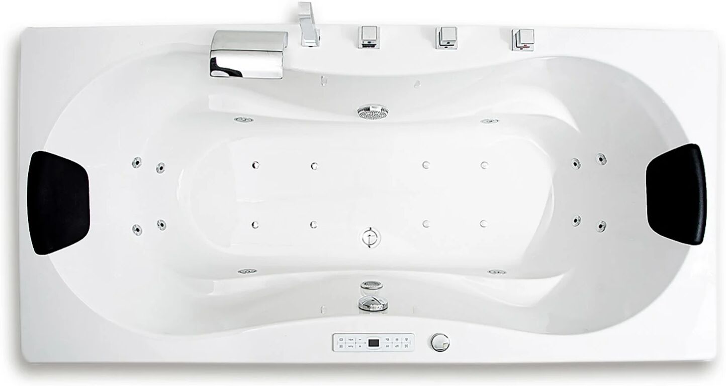 Caribia Trento Premium Whirlpool 190 x 90 cm ohne Schürze