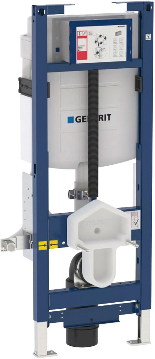 Geberit Duofix Element für Wand-WC, 112 cm, mit Sigma UP-Spülkasten 12 cm, barrierefrei, WC höhenverstellbar, für Betätigung von vorne