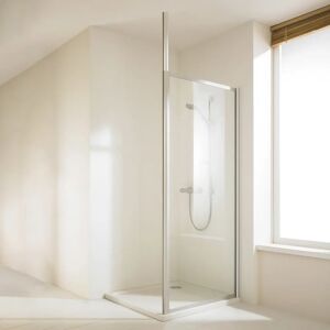 HÜPPE Alpha 2 Walk-In Seitenwand alleinstehend, 40-100 x 190 cm, Glas mit Anti-Plaque