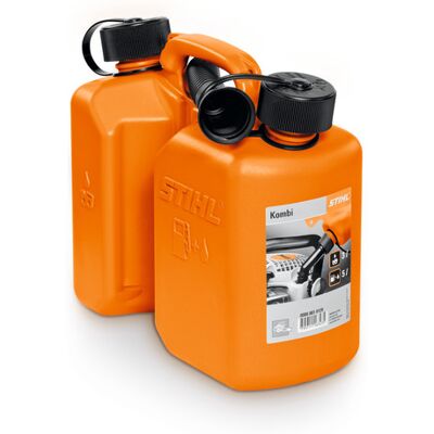STIHL Kombi-Kanister orange, 3 l/1,5 l, UN-zugelassen, Auslaufrohre, für Kraftstoff und Sägekettenhaftöl STIHL Kombi-Kanister orange, 3 l/1,5 l, UN-zugelassen, Auslaufrohre, für Kraftstoff und Sägekettenhaftöl