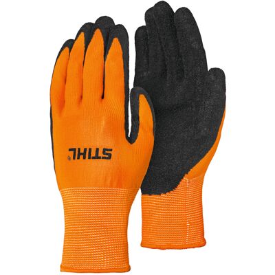 STIHL Schutzhandschuhe FUNCTION DuroGrip, Gr. M, orange – Latextauchung, atmungsaktiv, für Nässe STIHL Schutzhandschuhe FUNCTION DuroGrip, Gr. M, orange – Latextauchung, atmungsaktiv, für Nässe