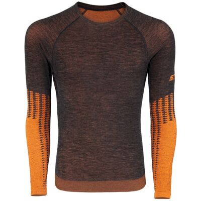 STIHL Langarmshirt WINTER SEASON Gr. XS/S dunkelgrau-Melange Lyocell-Merino elastisch STIHL Langarmshirt WINTER SEASON Gr. XS/S dunkelgrau-Melange Lyocell-Merino elastisch