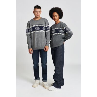 STIHL Pullover WINTER SEASON 23 Gr. XS blau/grau, Jacquard, kuschelig STIHL Pullover WINTER SEASON 23 Gr. XS blau/grau, Jacquard, kuschelig