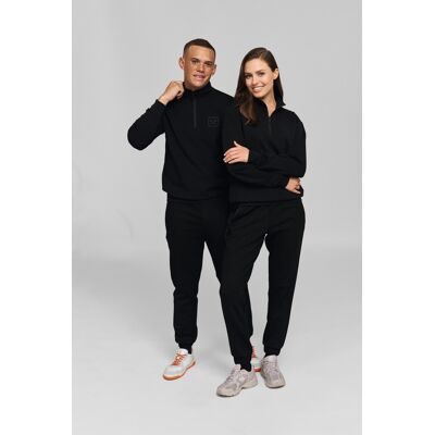 STIHL Sweatshirt TROYER TIMBERSPORTS® schwarz Gr. XS unisex Troyerkragen Reißverschluss STIHL Sweatshirt TROYER TIMBERSPORTS® schwarz Gr. XS unisex Troyerkragen Reißverschluss