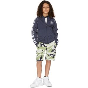 Adidas Kids Kids Grey & Green Camo Big Kids Shorts M