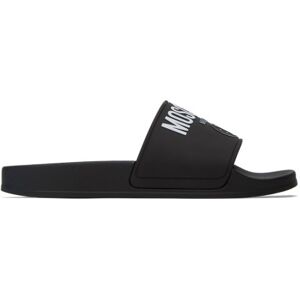 Moschino Black Double Smiley Slides IT 41