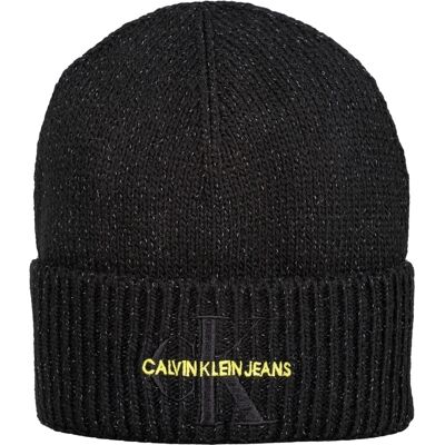 Calvin Klein Monogram Reflective Beanie Black Stück Unisex Calvin Klein Monogram Reflective Beanie Black Stück Unisex