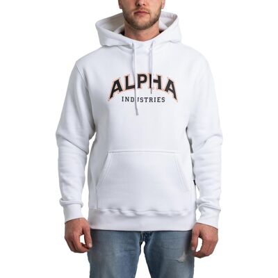 Alpha Industries College Hoodie White S Herren Alpha Industries College Hoodie White S Herren