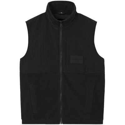 Calvin Klein Fleece Mixed Fabric Vest Ck Black XL Herren Calvin Klein Fleece Mixed Fabric Vest Ck Black XL Herren