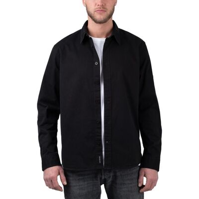 Calvin Klein Monologo Badge Relaxed Shirt Black L Herren Calvin Klein Monologo Badge Relaxed Shirt Black L Herren
