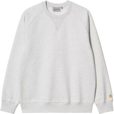 Carhartt WIP Chase Sweater Ash Heather / Gold XXL Herren Carhartt WIP Chase Sweater Ash Heather / Gold XXL Herren