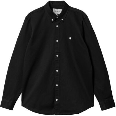 Carhartt WIP Madison Fine Shirt Black / White S Herren Carhartt WIP Madison Fine Shirt Black / White S Herren