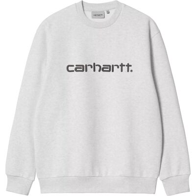 Carhartt WIP Sweater Ash Heather / Graphit S Herren Carhartt WIP Sweater Ash Heather / Graphit S Herren